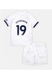 Tottenham Hotspur Ryan Sessegnon #19 Jalkapallovaatteet Lasten Kotipeliasu 2023-24 Lyhythihainen (+ Lyhyet housut)